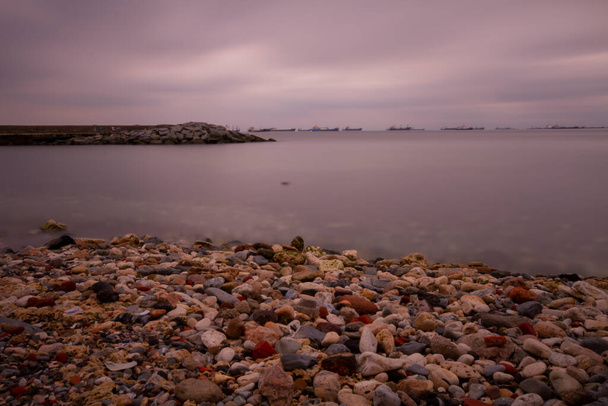 Istanbul's most beautiful beaches / long exposure photography - Photo, Image