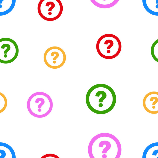 seamless pattern with question mark sign - Vector, Image