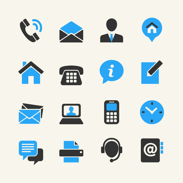 Set di icone per la comunicazione web: contattaci
 - Vettoriali, immagini