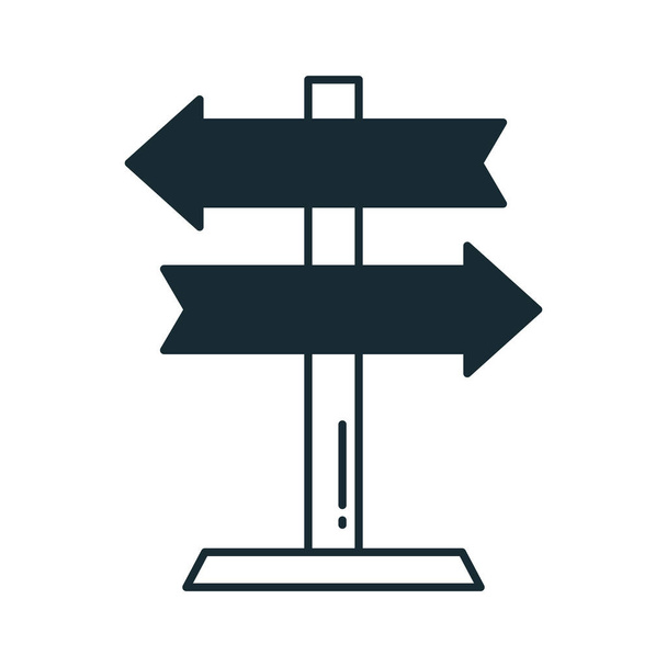  Directional arrows Half Glyph vector icon which can easily modify or edit - Vector, Image