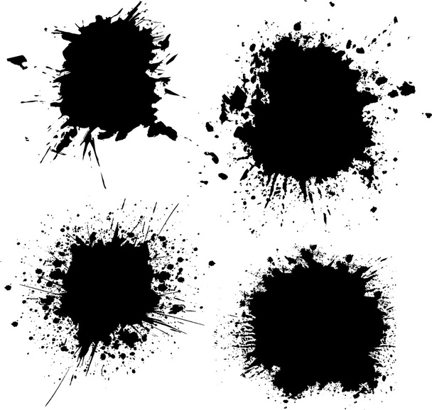Splats and drips - Vector, Image