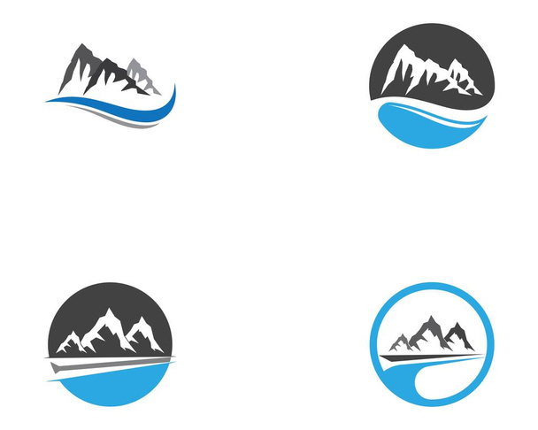 Vector de plantilla de negocio de logotipo de montaña - Vector, Imagen