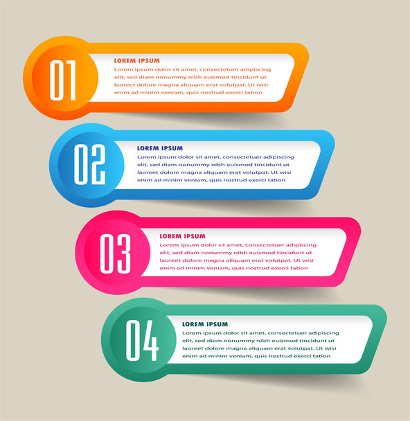 colorful modern text box template for website, computer graphic, technology and internet, banner - Vetor, Imagem
