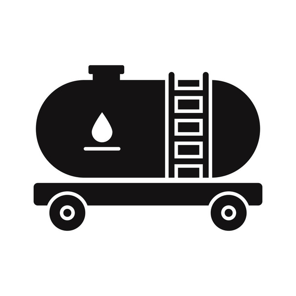 Oil tank Glyph Vector Icon which can easily modify or edit - Vector, Image