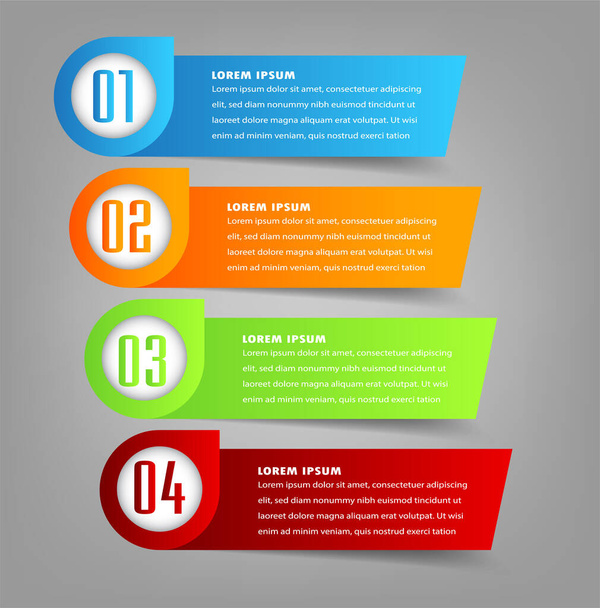 colorful modern text box template for website, computer graphic, technology and internet, banner - Vettoriali, immagini