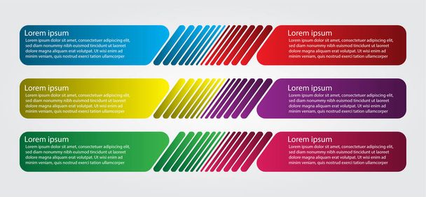 vector illustration of infographics templates for business presentations. - Vector, Image