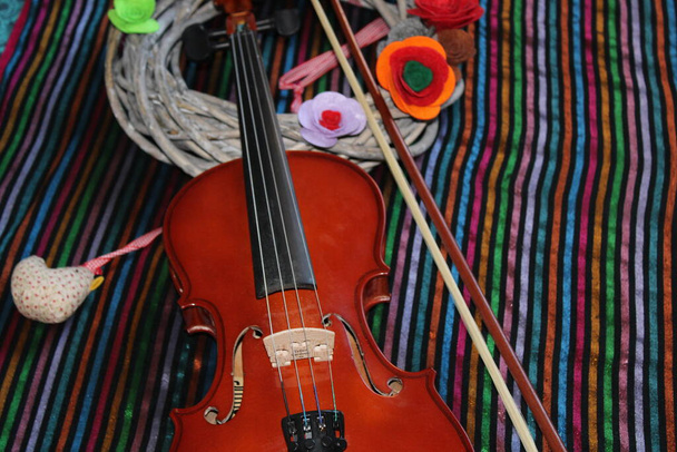 violon instrument de musique romantique - Photo, image