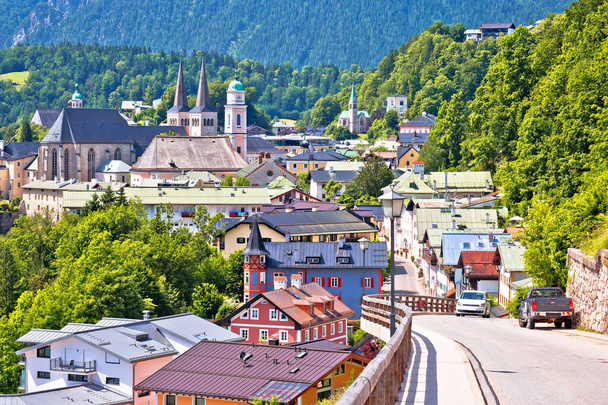 Città di Berchtesgaden e vista sul paesaggio alpino, Baviera regione Germania - Foto, immagini
