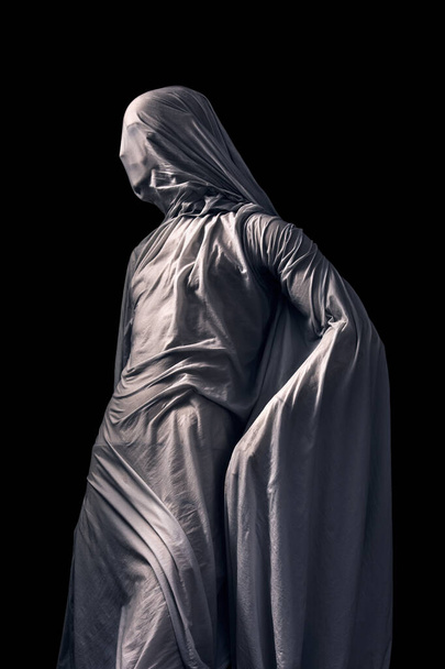 Scary ghost isolated on black background with clipping path - Foto, Bild
