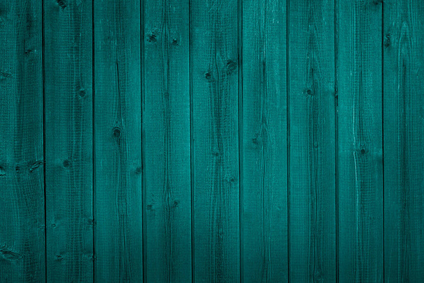 old wooden wall, green background  - Фото, изображение