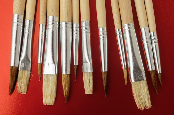 New Wooden Different Paintbrush Texture - Photo, Image