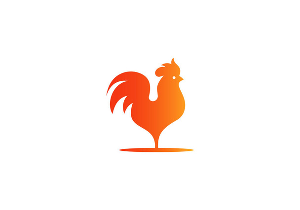 Creatief, modern roosters logo ontwerp - Vector, afbeelding