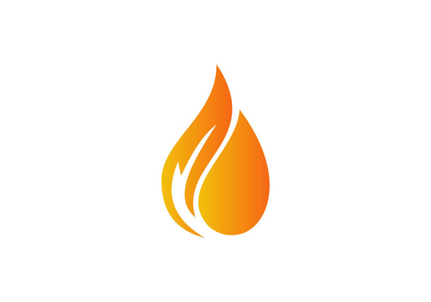 Feuer Flamme Logo, modernes Logo Symbol Symbol Design-Vektor. - Vektor, Bild