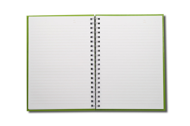 Cuaderno en blanco abrir dos caras
 - Foto, imagen