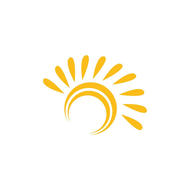 сонце ілюстрація логотип векторна іконка шаблон
 - Вектор, зображення