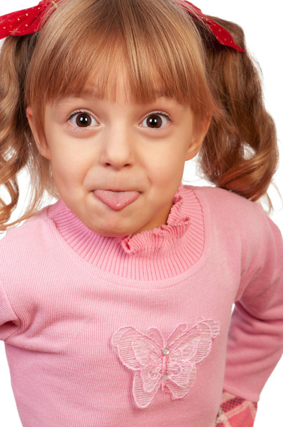 Menina mostrando língua - Foto, Imagem