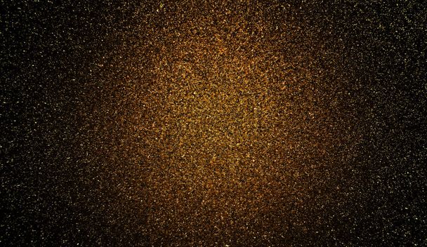Shiny gold and black gradient glitter texture background - Photo, Image