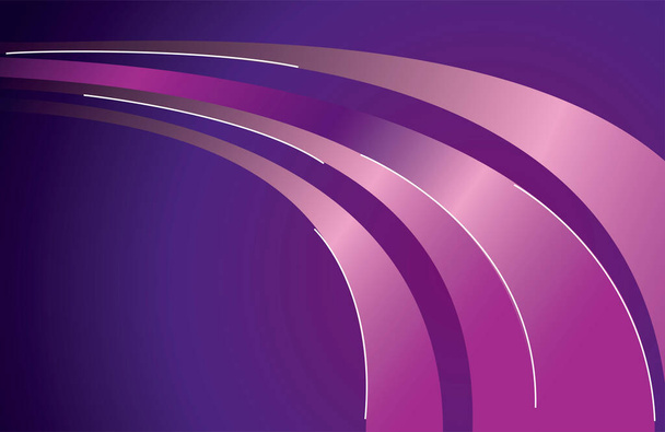 colorful light trail in purple background - Vector, Image