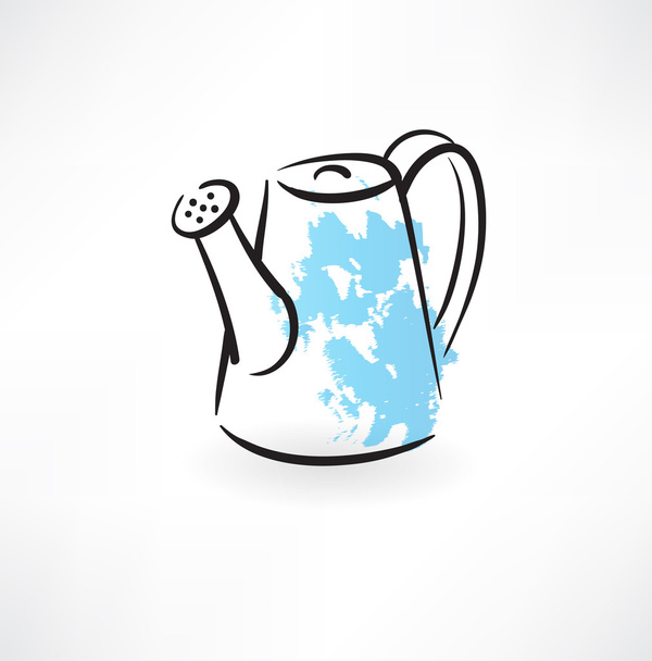 watering can grunge icon - ベクター画像