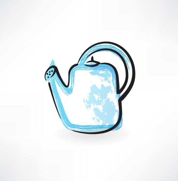 watering can grunge icon - Вектор,изображение