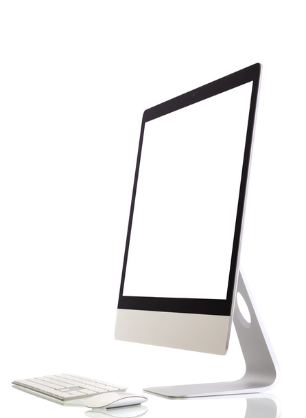 Modern computer monitor with blank screen - Photo, Image