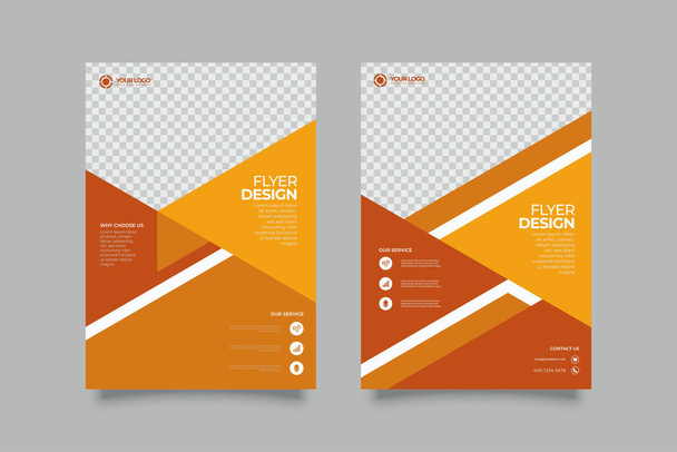 collectie moderne design poster flyer brochure omslag lay-out template met cirkel grafische elementen en ruimte voor foto-achtergrond - Vector, afbeelding