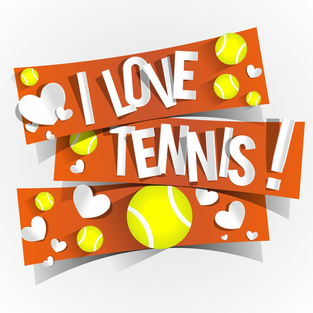 I Love Tennis - Vector, Image