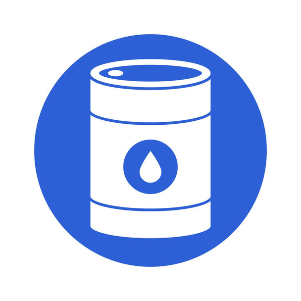 Oil barrel Glyph Background Vector Icon which can easily modify or edit - Вектор, зображення