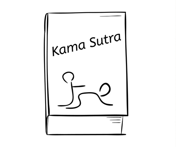 Kama sutra βιβλίο - Διάνυσμα, εικόνα