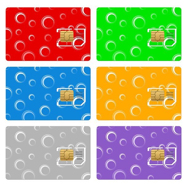 sim cards - Vektor, kép