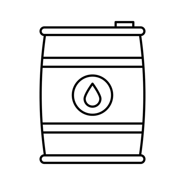 Ölfass Isoliertes Vektorsymbol, das leicht in jedem Stil oder jeder Form geändert oder bearbeitet werden kann - Vektor, Bild