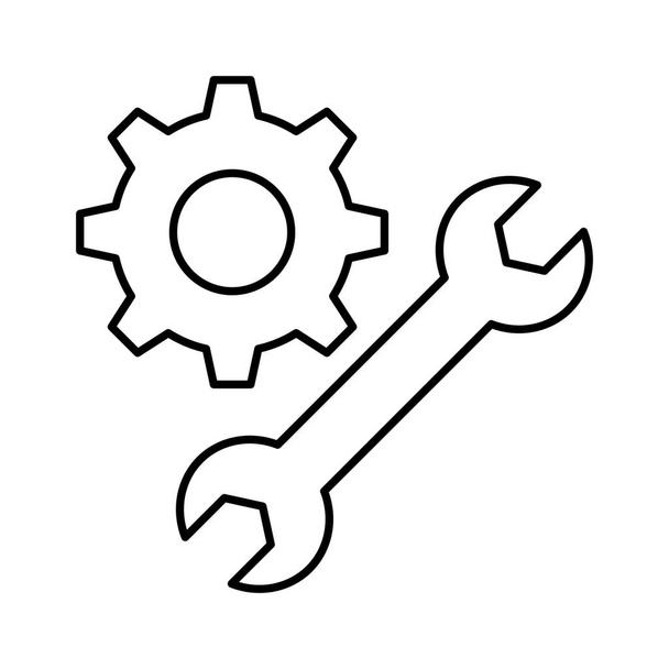 Narzędzia konfiguracyjne Isolated Vector ikona, która może łatwo modyfikować lub edytować w dowolnym stylu lub kształcie - Wektor, obraz