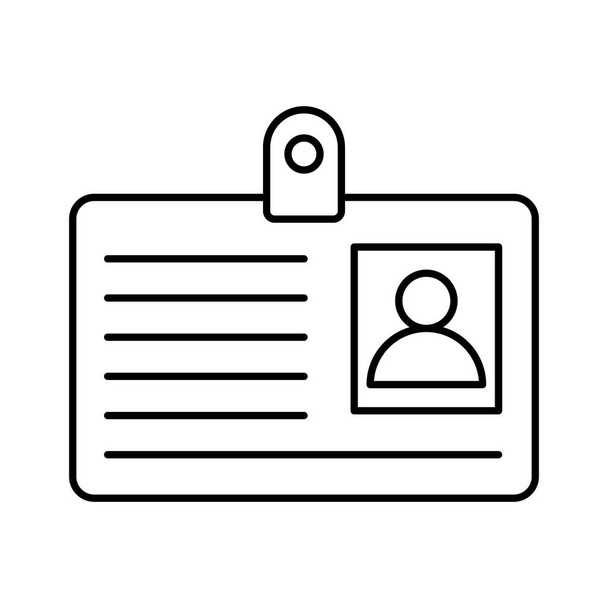 badge ID Isolato icona vettoriale che può facilmente modificare o modificare in qualsiasi stile o forma - Vettoriali, immagini