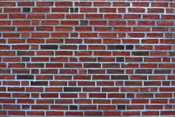 Red clay brick wall texture. Close up.  - Photo, Image