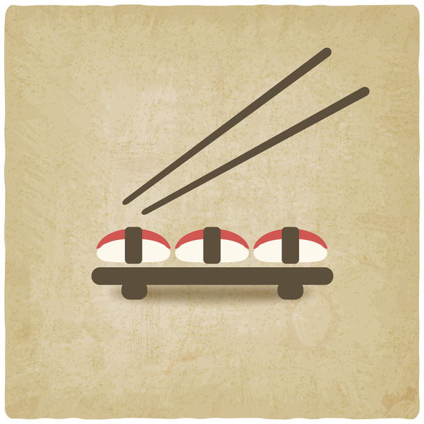 Sushi old background - Vector, Image