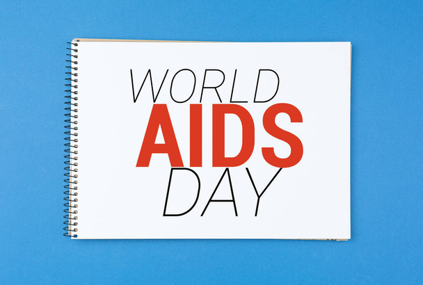 Scrapbook Az AIDS világnapja koncepció. - Fotó, kép