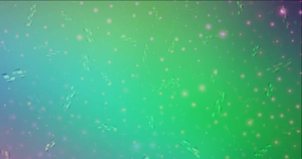 4K hurok világos rózsaszín, zöld áramló videó Xmas stílusban. - Felvétel, videó