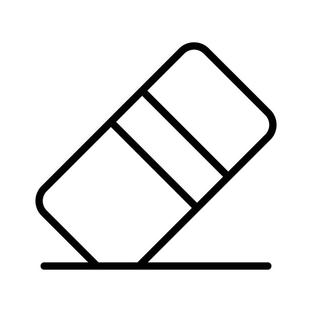 Radiergummi, Gummi, klar, vollständig editierbares Vektorsymbol löschen - Vektor, Bild