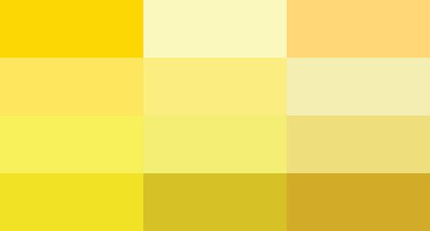 Paleta de colores amarillos vector ilustración - Vector, imagen
