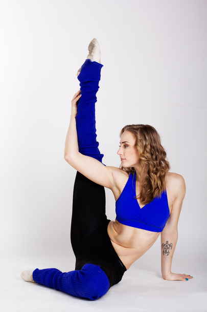 Young woman standing yoga pose - Φωτογραφία, εικόνα