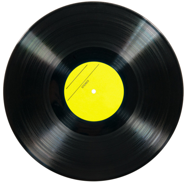 Vinyl disc isolated on white background - Photo, Image