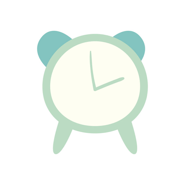 horloge autocollant quotidien style plat icône vectoriel design - Vecteur, image