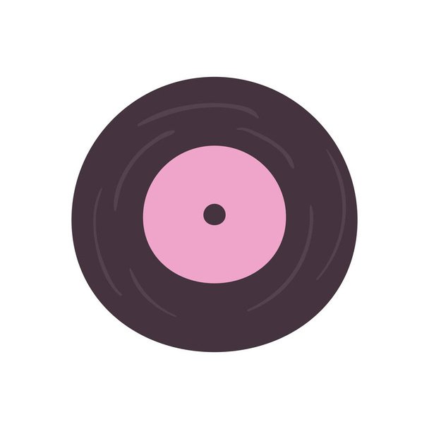 vinyl daily sticker flat style icon vector design - Vector, Image