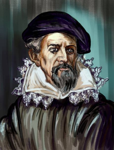Johannes Kepler - deutscher Mathematiker, Astronom, Mechaniker, Optiker, Entdecker - Foto, Bild
