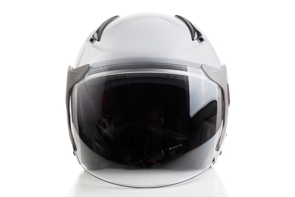 witte straaljager stijl helm - Foto, afbeelding