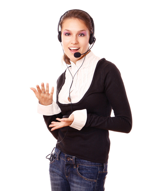 Female customer service consultant - Zdjęcie, obraz