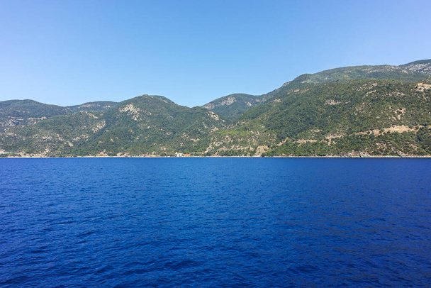 Paesaggio del Monte Athos nello Stato Monastico Autonomo della Montagna Santa, Calcidica, Grecia - Foto, immagini