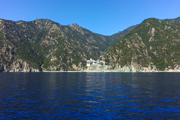 Landscape of Mount Athos in Autonomous Monastic State of the Holy Mountain, Chalkidiki, Greece - Photo, Image