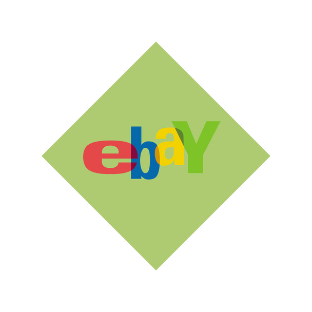 Ebay logo. Ebay is an American corporation and e-commerce company. Providing sales services. Ebay leader in e-commerce . Kharkiv, Ukraine - October, 2020 - Foto, Imagem