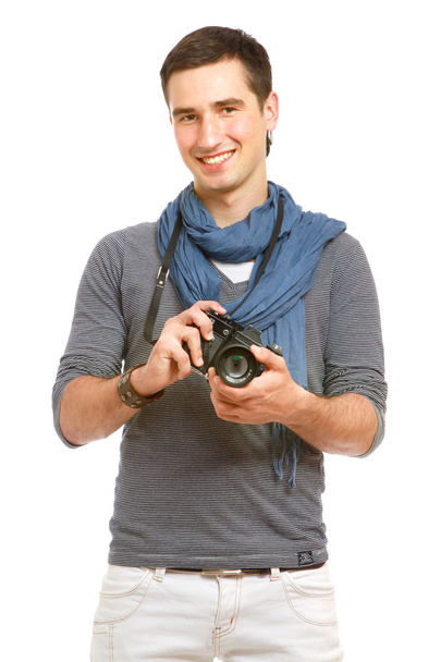 Photographer with a camera - Valokuva, kuva
